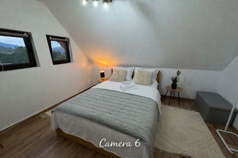 Cameră dublă liniștită la mansardă